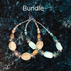 Bundle of Stone Necklaces